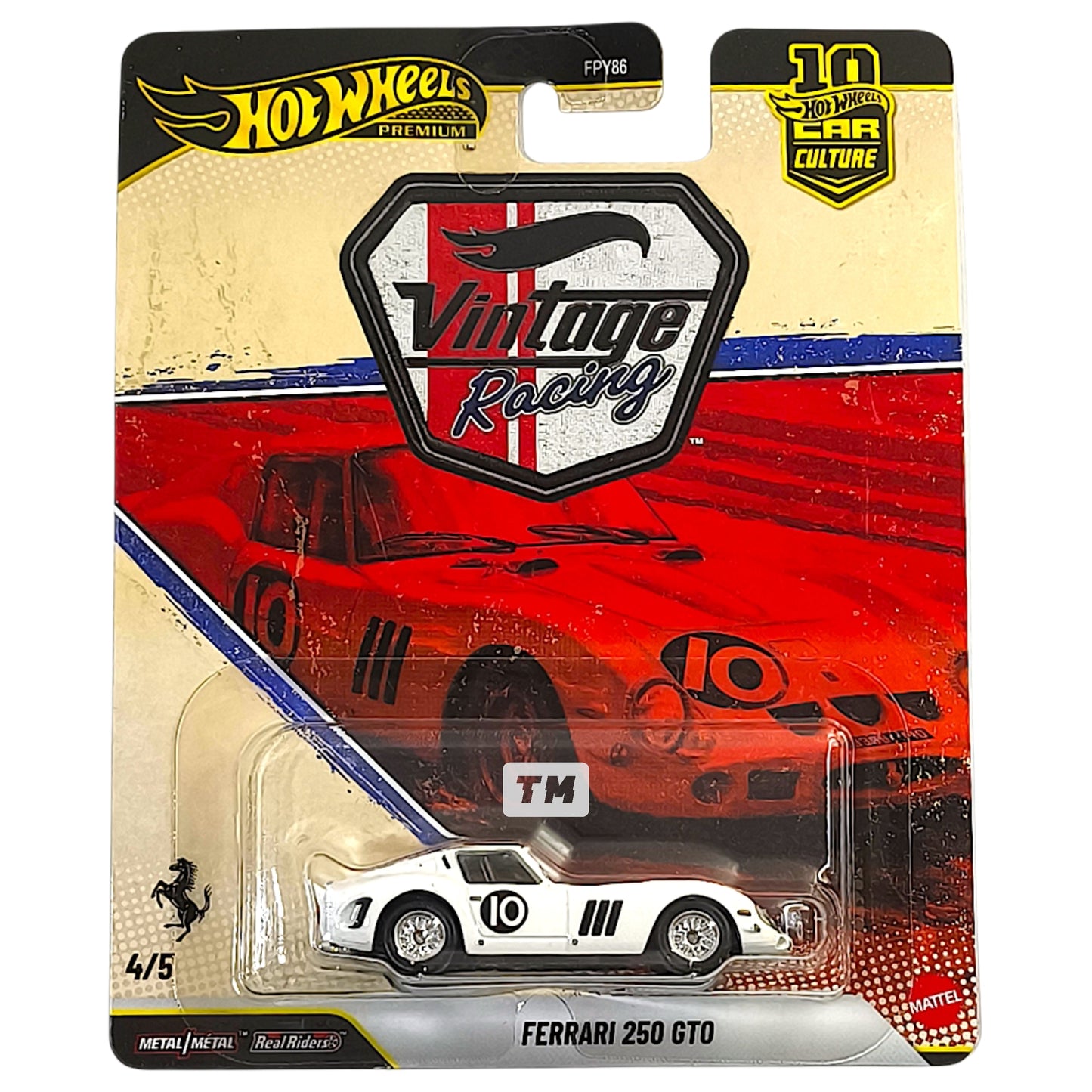 Hot Wheels Ferrari 250 GTO Bianco 2026 Car Culture Vintage Racing 1/64 Diecast