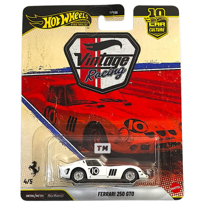 Hot Wheels Ferrari 250 GTO Bianco 2026 Car Culture Vintage Racing 1/64 Diecast