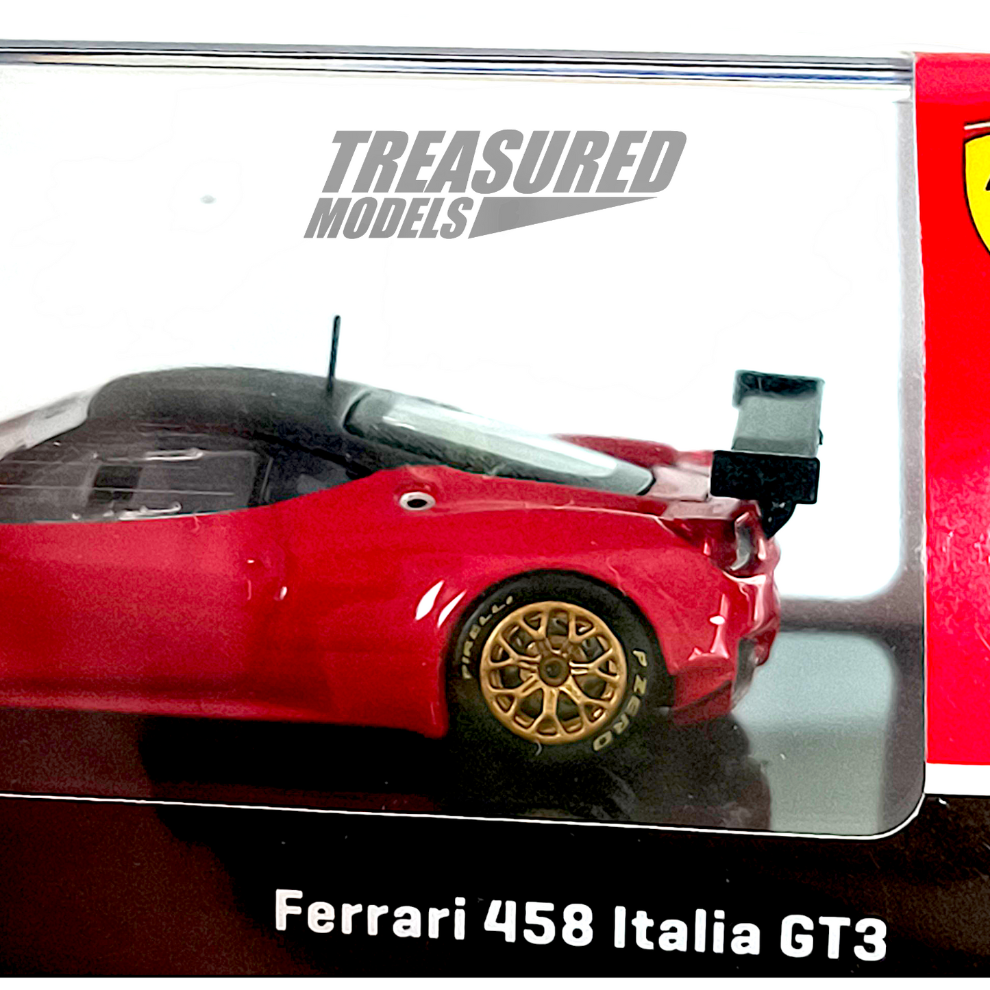 Tarmac Works Ferrari 458 Italia GT3 Red Collaboration w IXO models T64R-073-RE 1/64 Diecast