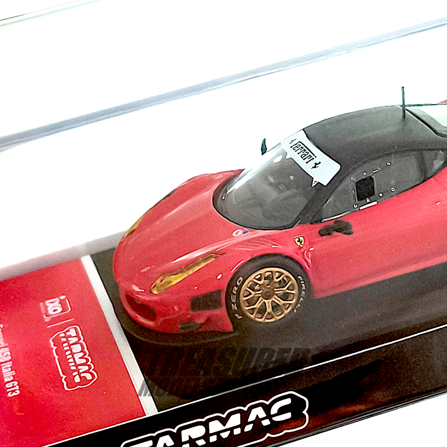 Tarmac Works Ferrari 458 Italia GT3 Red Collaboration w IXO models T64R-073-RE 1/64 Diecast