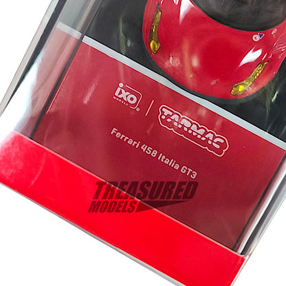 Tarmac Works Ferrari 458 Italia GT3 Red Collaboration w IXO models T64R-073-RE 1/64 Diecast