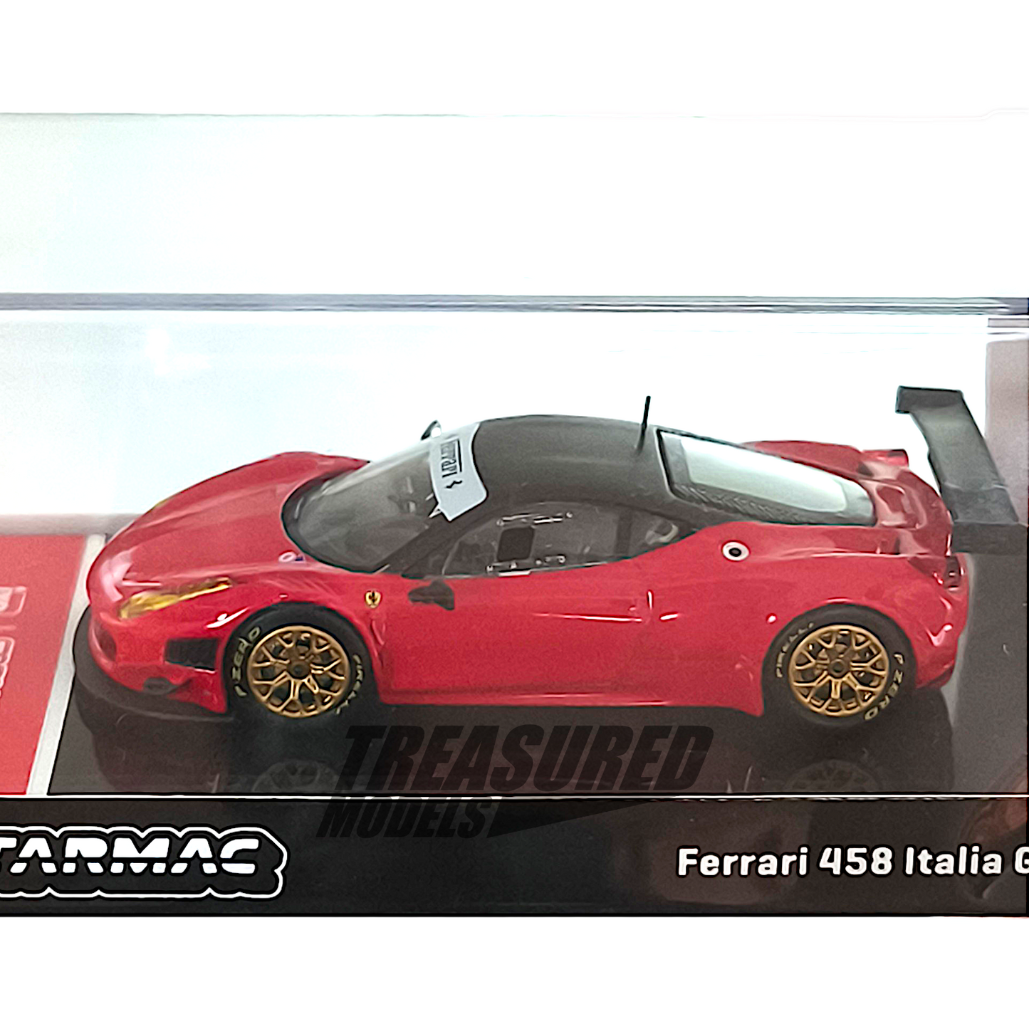 Tarmac Works Ferrari 458 Italia GT3 Red Collaboration w IXO models T64R-073-RE 1/64 Diecast