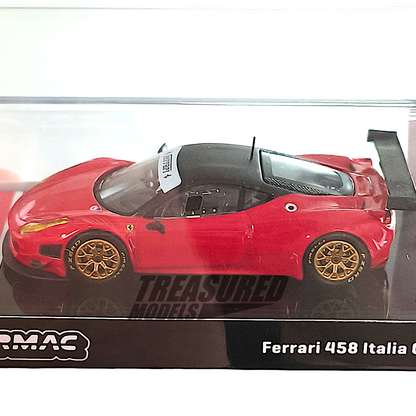 Tarmac Works Ferrari 458 Italia GT3 Red Collaboration w IXO models T64R-073-RE 1/64 Diecast