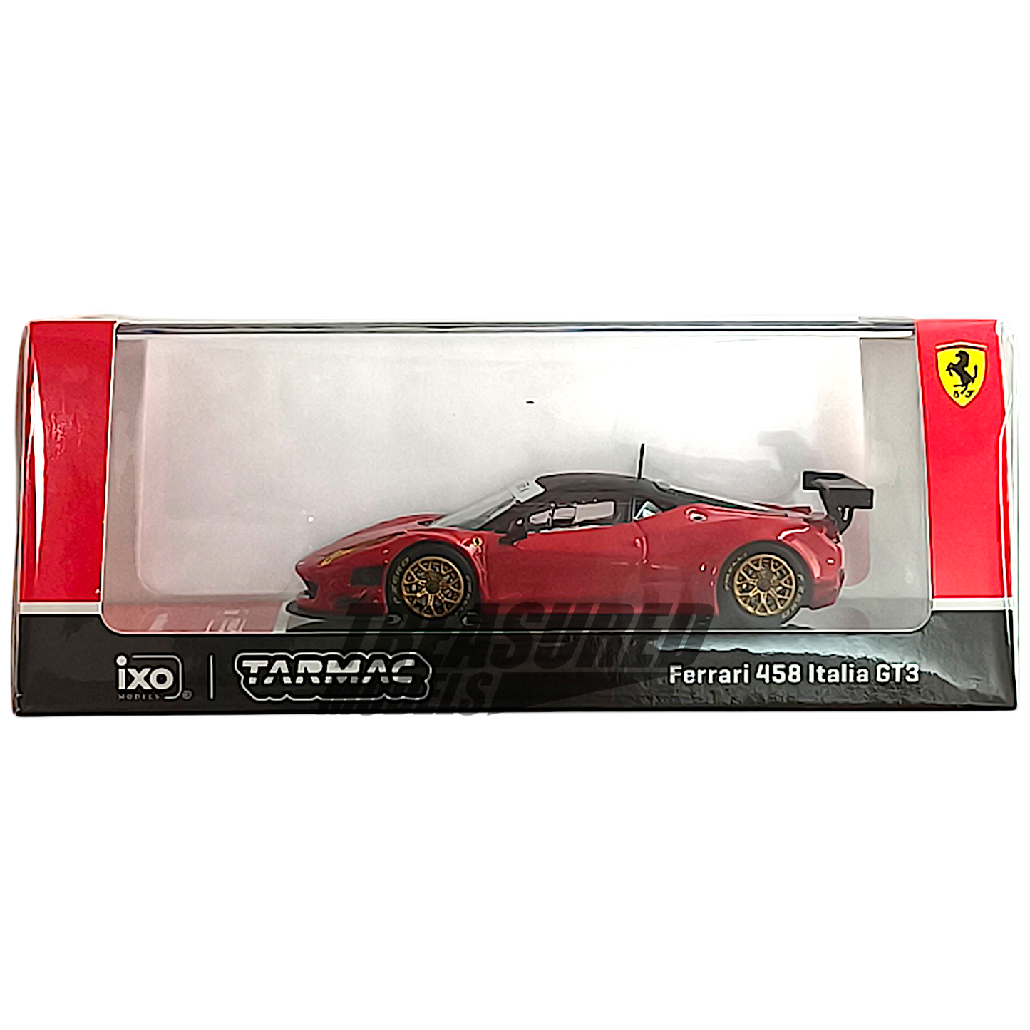 Tarmac Works Ferrari 458 Italia GT3 Red Collaboration w IXO models T64R-073-RE 1/64 Diecast