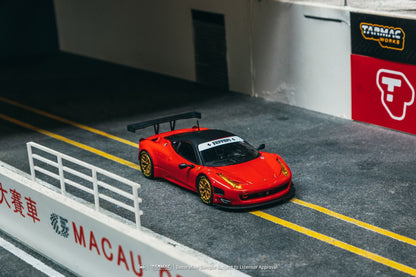 Tarmac Works Ferrari 458 Italia GT3 Red Collaboration w IXO models T64R-073-RE 1/64 Diecast