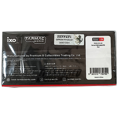 Tarmac Works Ferrari 458 Italia GT3 Red T64R-073-RE 1/64 Diecast