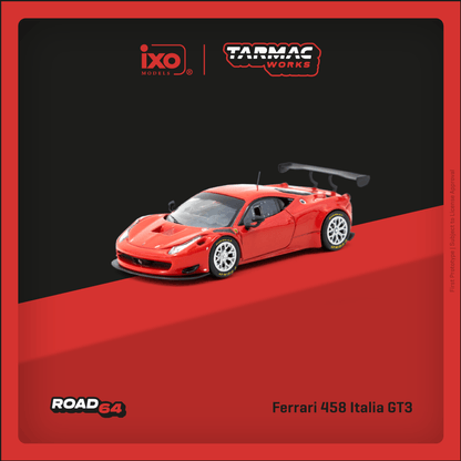 Tarmac Works Ferrari 458 Italia GT3 Red T64R-074-RE 1/64 Diecast