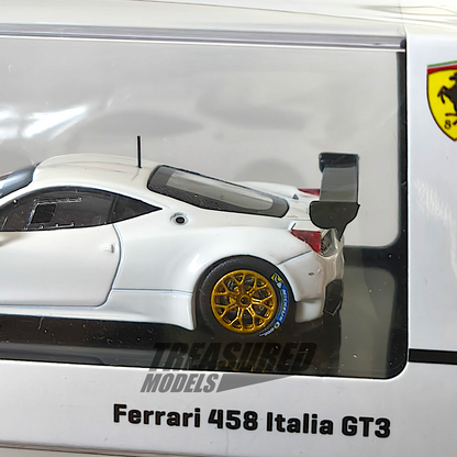 Tarmac Works Ferrari 458 Italia GT3 White T64R-074-WH 1/64 Diecast