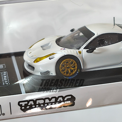 Tarmac Works Ferrari 458 Italia GT3 White T64R-074-WH 1/64 Diecast
