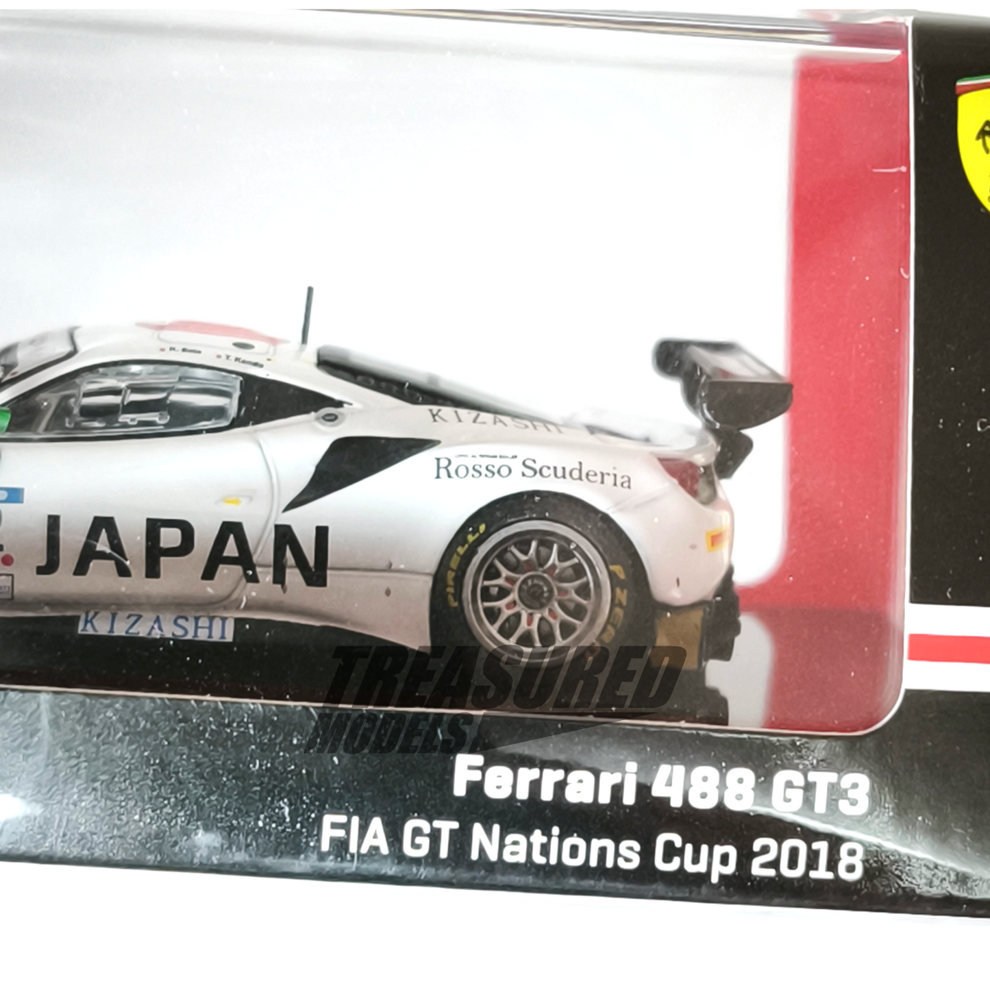 Tarmac Works Ferrari 488 GT3 FIA GT Nations Cup 2018 T. Konda K. Seto T64-072-18GTN12 1/64 Die Cast