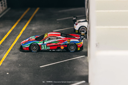 Tarmac Works Ferrari 488 GTE 24h of Le Mans 2016 G. Bruni  J. Calado  A. Pier Guidi Collaboration w IXO models 1/64 Diecast