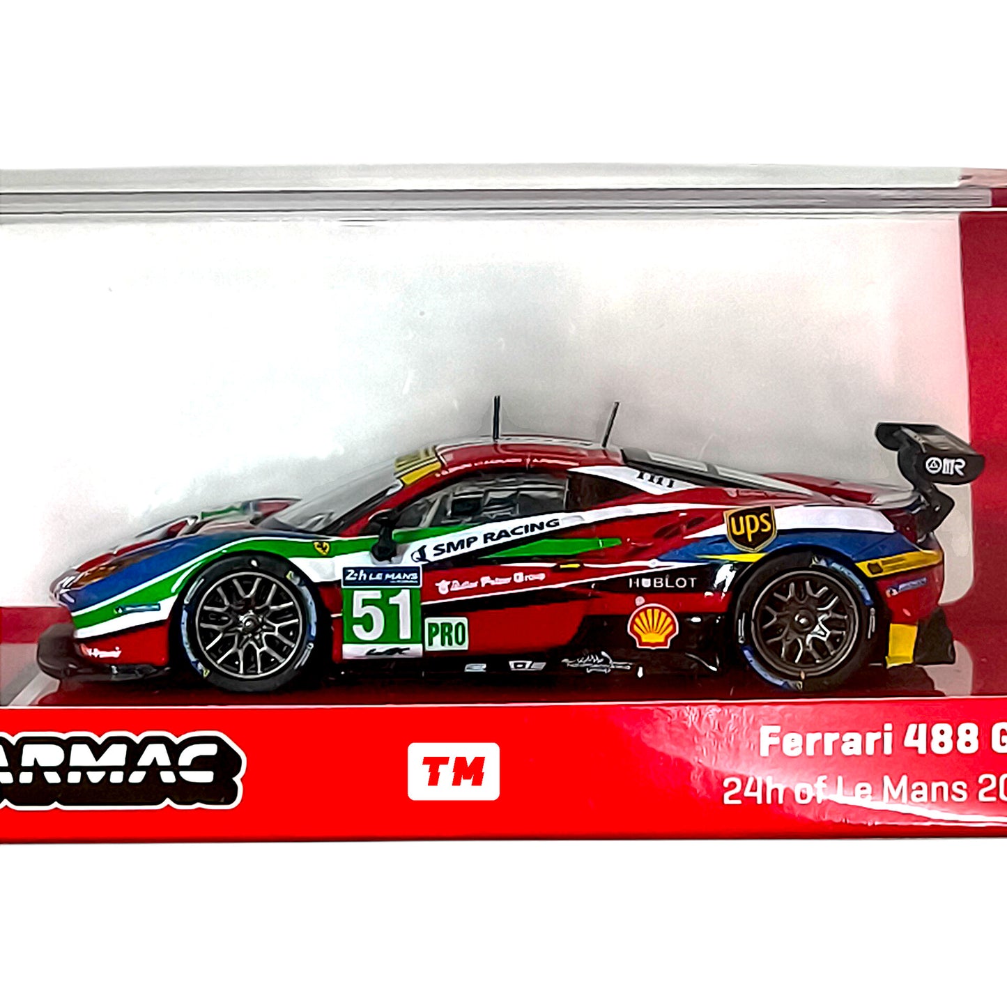 Tarmac Works Ferrari 488 GTE 24h of Le Mans 2016 G. Bruni  J. Calado  A. Pier Guidi Collaboration w IXO models 1/64 Diecast