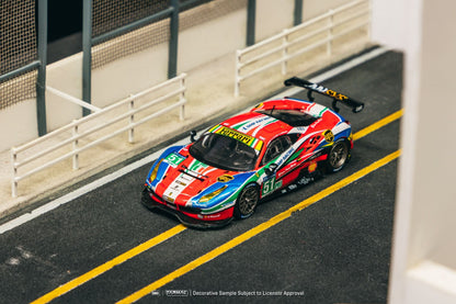 Tarmac Works Ferrari 488 GTE 24h of Le Mans 2016 G. Bruni  J. Calado  A. Pier Guidi Collaboration w IXO models 1/64 Diecast
