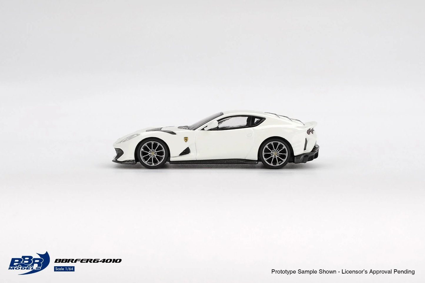 *Pre-Order* BBR Models Ferrari 812 Competizione Bianco Avus BBRFER64010 1/64 Die Cast