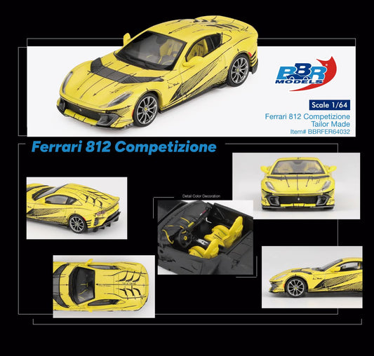 BBR Models Ferrari 812 Competizione Tailor Made BBRFER64032 1/64 Diecast