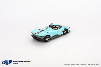 BBR Models Ferrari Daytona SP3 Light Blue BBRFER64020 1/64 Diecast
