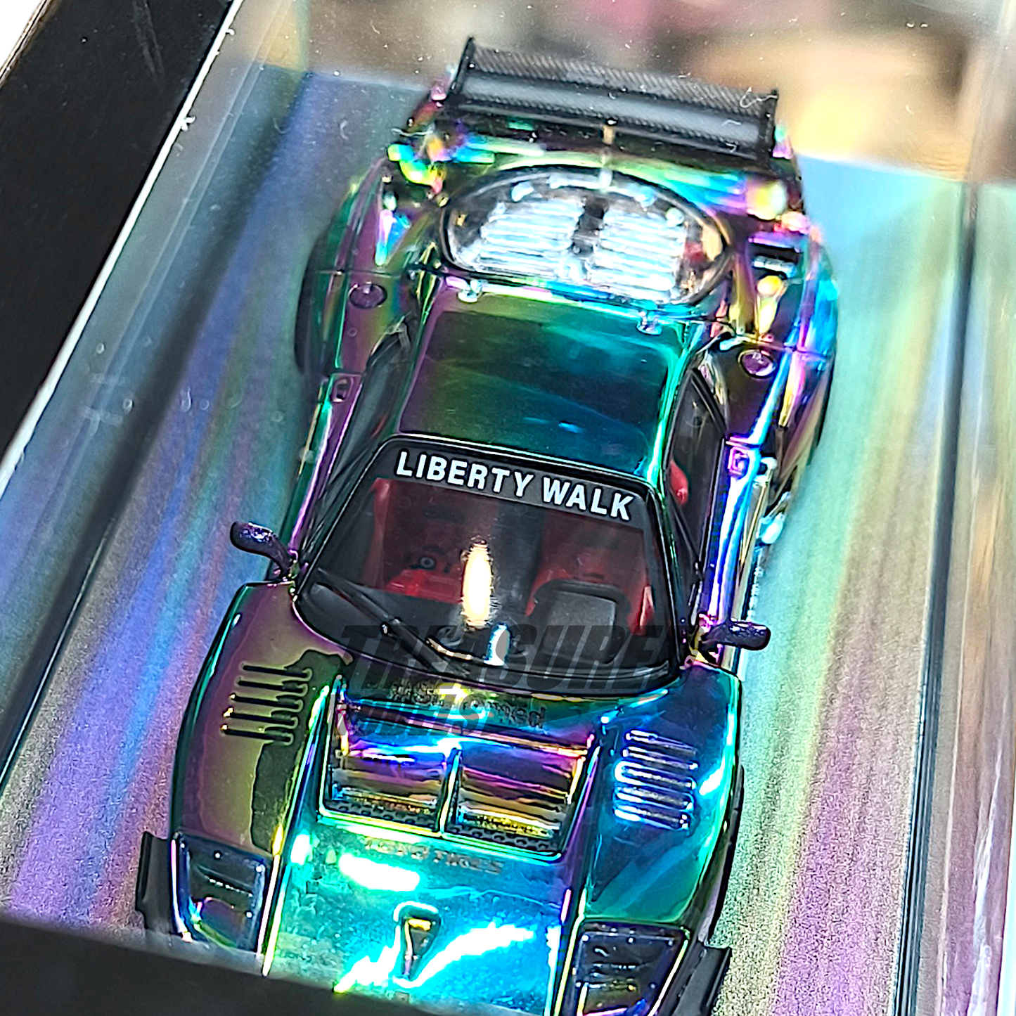 Inno64 Ferrari F40 LBWK Chase Silver Chrome 1/64 Die Cast