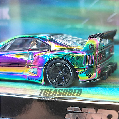 Inno64 Ferrari F40 LBWK Chase Silver Chrome 1/64 Die Cast