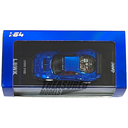 Inno64 Ferrari F40 LBWK Chrome Blue Chase Car 1/64 Diecast