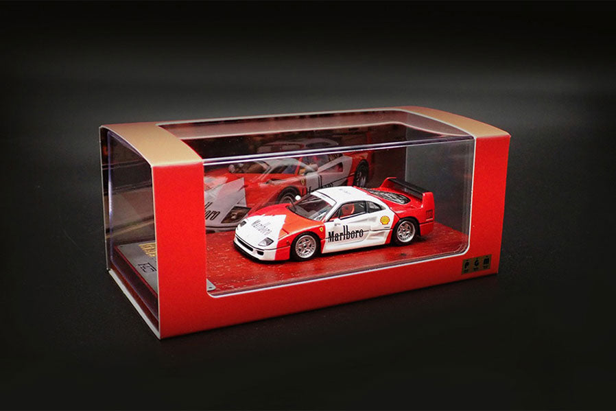 PGM Ferrari F40 White Red PGM640903 1/64 Diecast