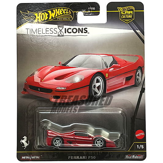 Hot Wheels Ferrari F50 Rosso Barchetta 2025 Premium Car Culture Timeless Icons 1/64 Diecast