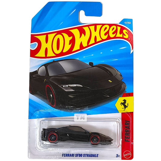 Hot Wheels Ferrari SF90 Stradale Nero Daytona 2026 Basic 1/64 Diecast