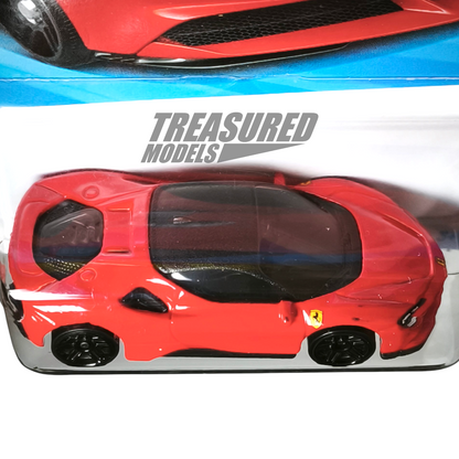 Hot Wheels Ferrari SF90 Stradale Rosso Corsa 2025 Main Line Factory Fresh 1/64 Die Cast