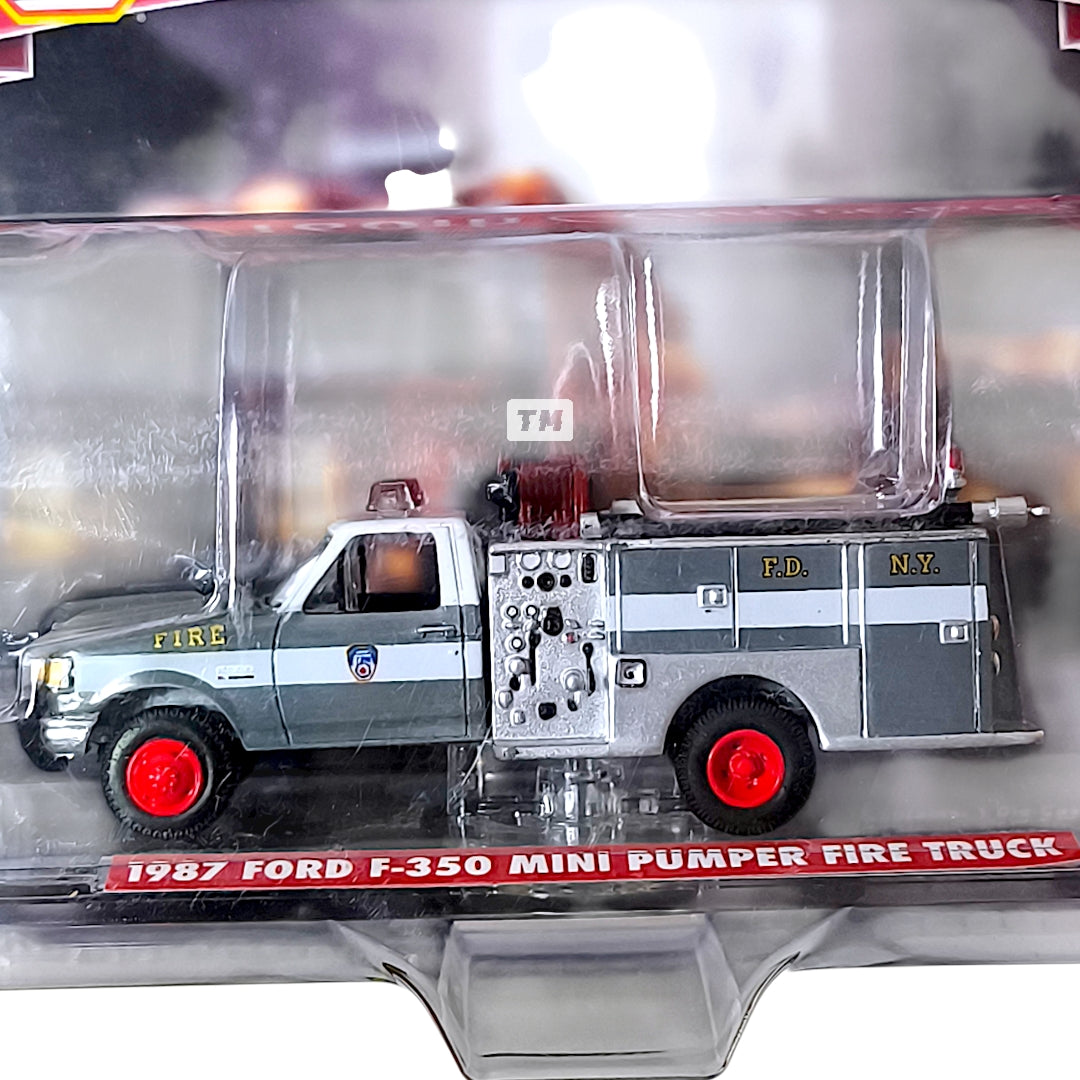 CHASE! GreenLight Ford 1987 F-350 Mini Pumper Fire Truck New York City Fire Department 160th Anniversary