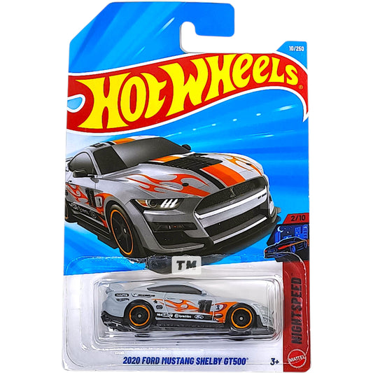 Hot Wheels Ford 2020 Mustang Shelby GT500 Gray 2026 Basic 1/64 Diecast