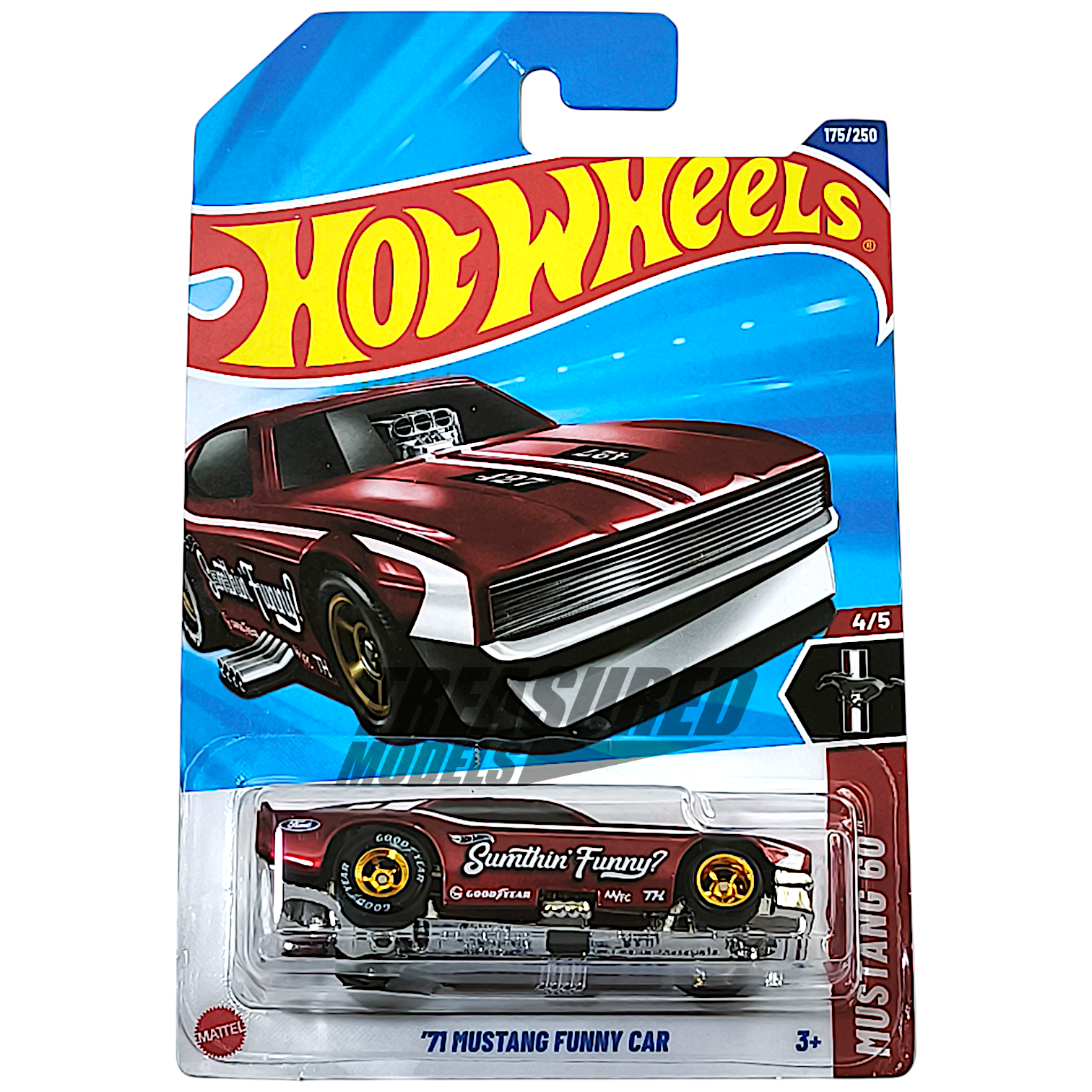 p*a様 ホットウィール マスタング スーパートレジャーハント 71 MUSTA Hot Wheels Ford 71 Mustang Funny Car Super Treasure Hunt