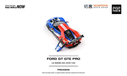 [Pre-Order] Pop Race Ford GT GTE PRO Le Mans 24h 2019 PR640609 1/64 Diecast
