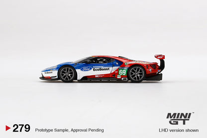 Mini GT Ford GT LMGTE PRO 2016 24 Hrs of Le Mans Ford Chip Ganassi Team 4 Cars Set MGTS0001 1/64 Diecast