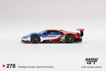 Mini GT Ford GT LMGTE PRO 2016 24 Hrs of Le Mans Ford Chip Ganassi Team 4 Cars Set MGTS0001 1/64 Diecast