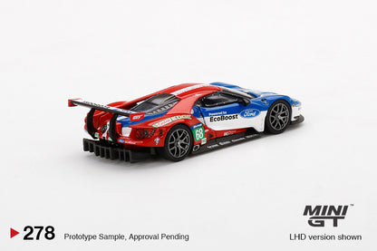 Mini GT Ford GT LMGTE PRO 2016 24 Hrs of Le Mans Ford Chip Ganassi Team 4 Cars Set MGTS0001 1/64 Diecast