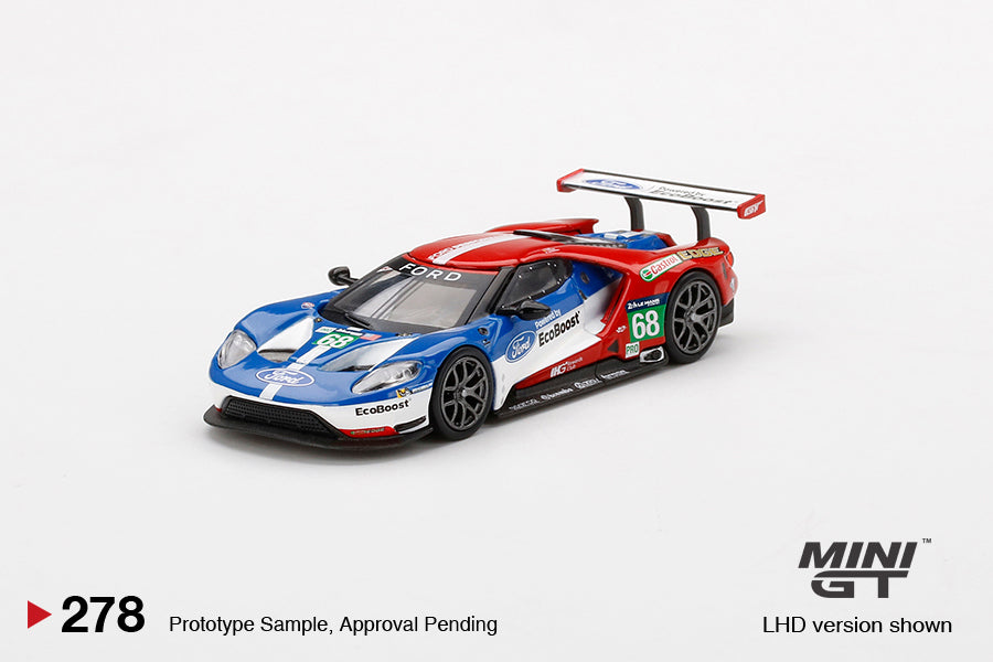 Mini GT Ford GT LMGTE PRO 2016 24 Hrs of Le Mans Ford Chip Ganassi Team 4 Cars Set MGTS0001 1/64 Diecast