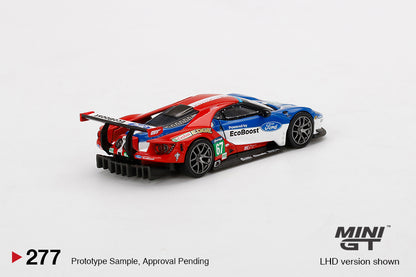 Mini GT Ford GT LMGTE PRO 2016 24 Hrs of Le Mans Ford Chip Ganassi Team 4 Cars Set MGTS0001 1/64 Diecast