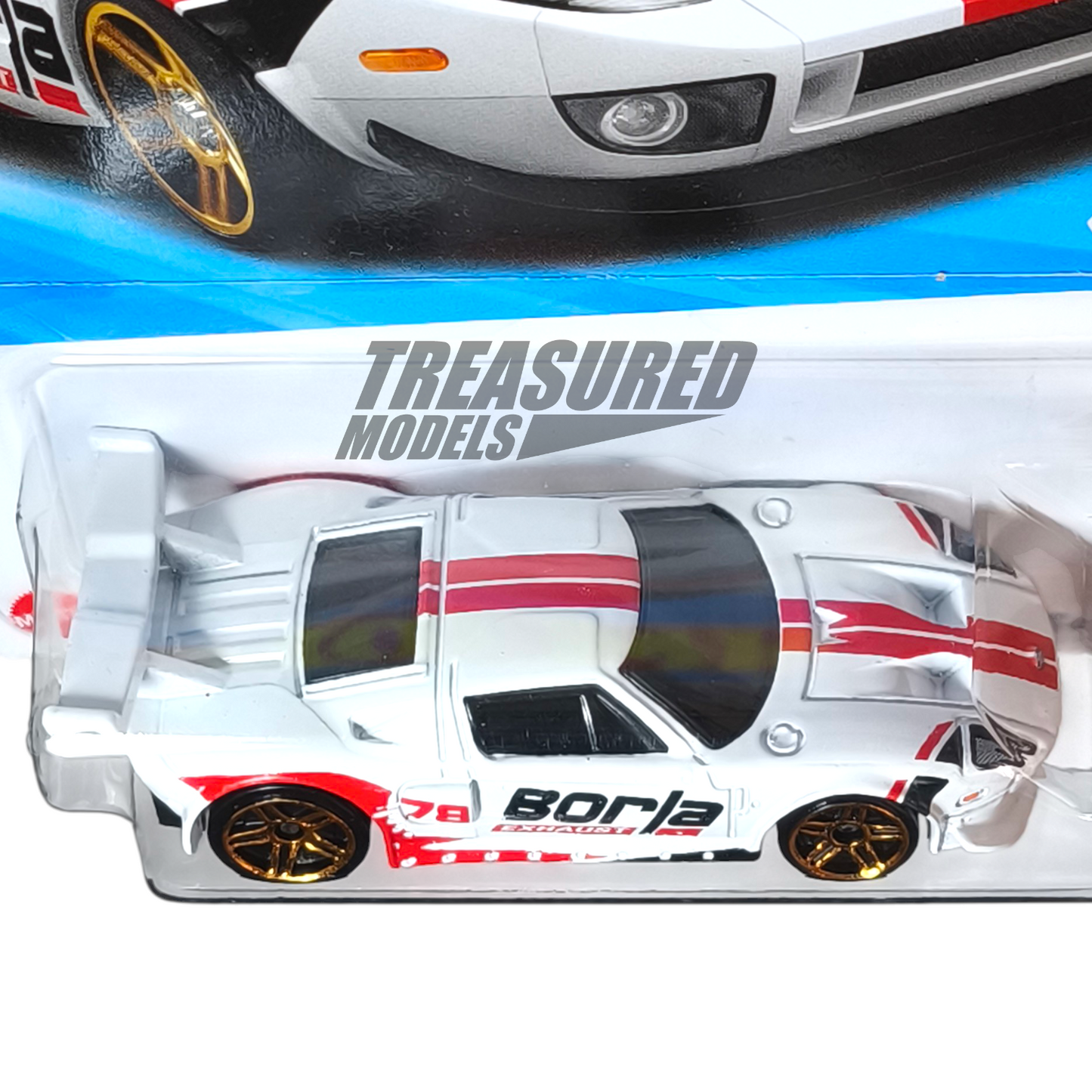 Hot Wheels Ford GT White 2025 Main Line HW Modified 1/64 Die Cast
