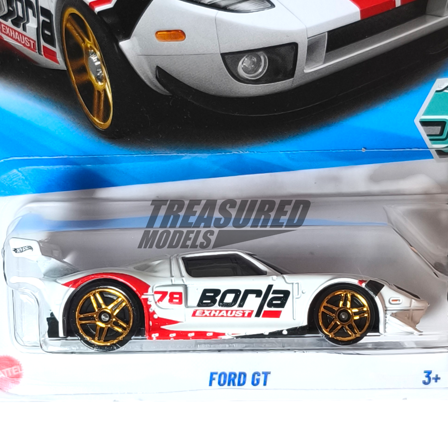 Hot Wheels Ford GT White 2025 Main Line HW Modified 1/64 Die Cast