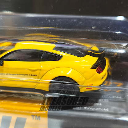 Mini GT Ford LB-WORKS Mustang Triple Yellow Blister Packaging MGT01077 1/64 Die Cast