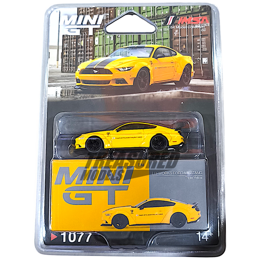 Mini GT Ford LB-WORKS Mustang Triple Yellow Blister Packaging MGT01077 1/64 Die Cast
