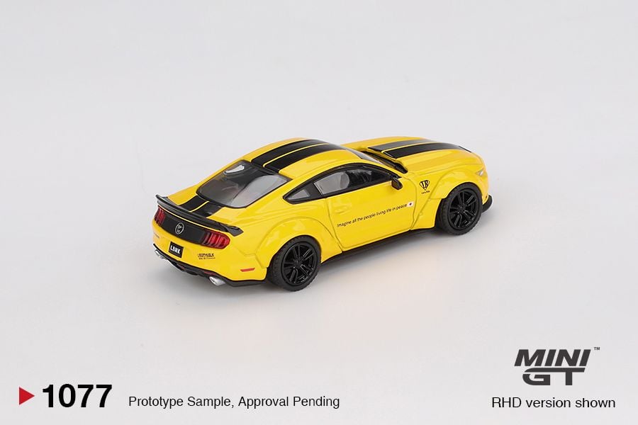 Mini GT Ford LB-WORKS Mustang Triple Yellow Blister Packaging MGT01077 1/64 Die Cast