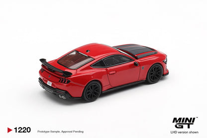 [Pre-Order] Mini GT Ford Mustang Dark Horse Race Red MGT01220 1/64 Diecast