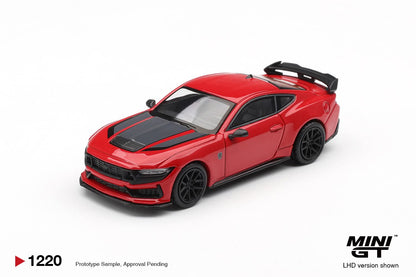 [Pre-Order] Mini GT Ford Mustang Dark Horse Race Red MGT01220 1/64 Diecast