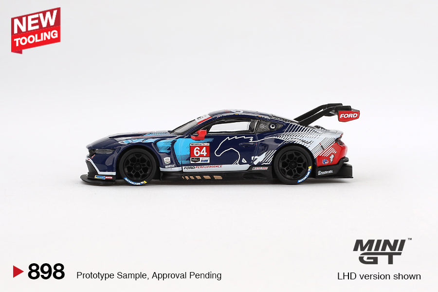 Mini GT Ford Mustang GT3 #64 Ford Multimatic Motorsports 2024 IMSA Daytona 24 Hrs MGT00898 1/64 Diecast