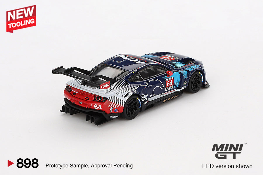 Mini GT Ford Mustang GT3 #64 Ford Multimatic Motorsports 2024 IMSA Daytona 24 Hrs MGT00898 1/64 Diecast