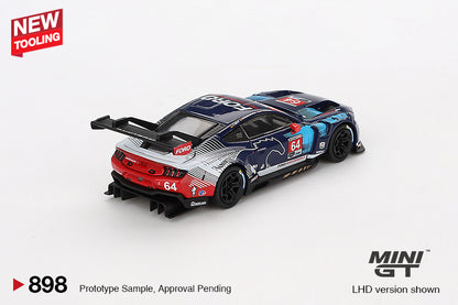 Mini GT Ford Mustang GT3 #64 Ford Multimatic Motorsports 2024 IMSA Daytona 24 Hrs MGT00898 1/64 Diecast