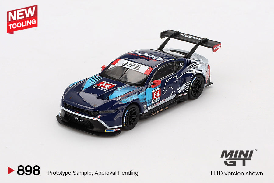 Mini GT Ford Mustang GT3 #64 Ford Multimatic Motorsports 2024 IMSA Daytona 24 Hrs MGT00898 1/64 Diecast