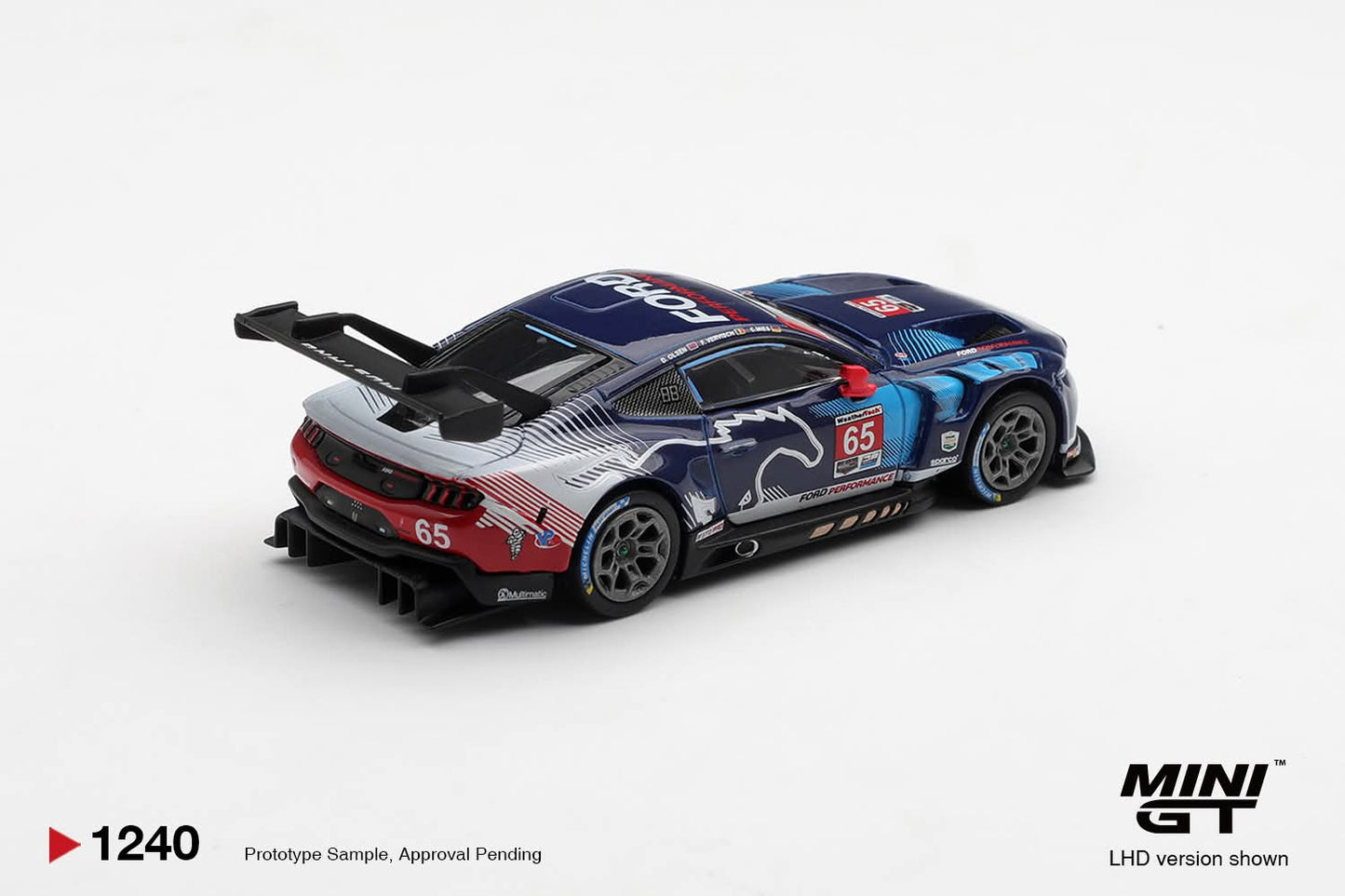 [Pre-Order] Mini GT Ford Mustang GT3 #65 Ford Multimatic Motorsports 2025 IMSA Daytona 24 Hrs Winner MGT01240 1/64 Diecast