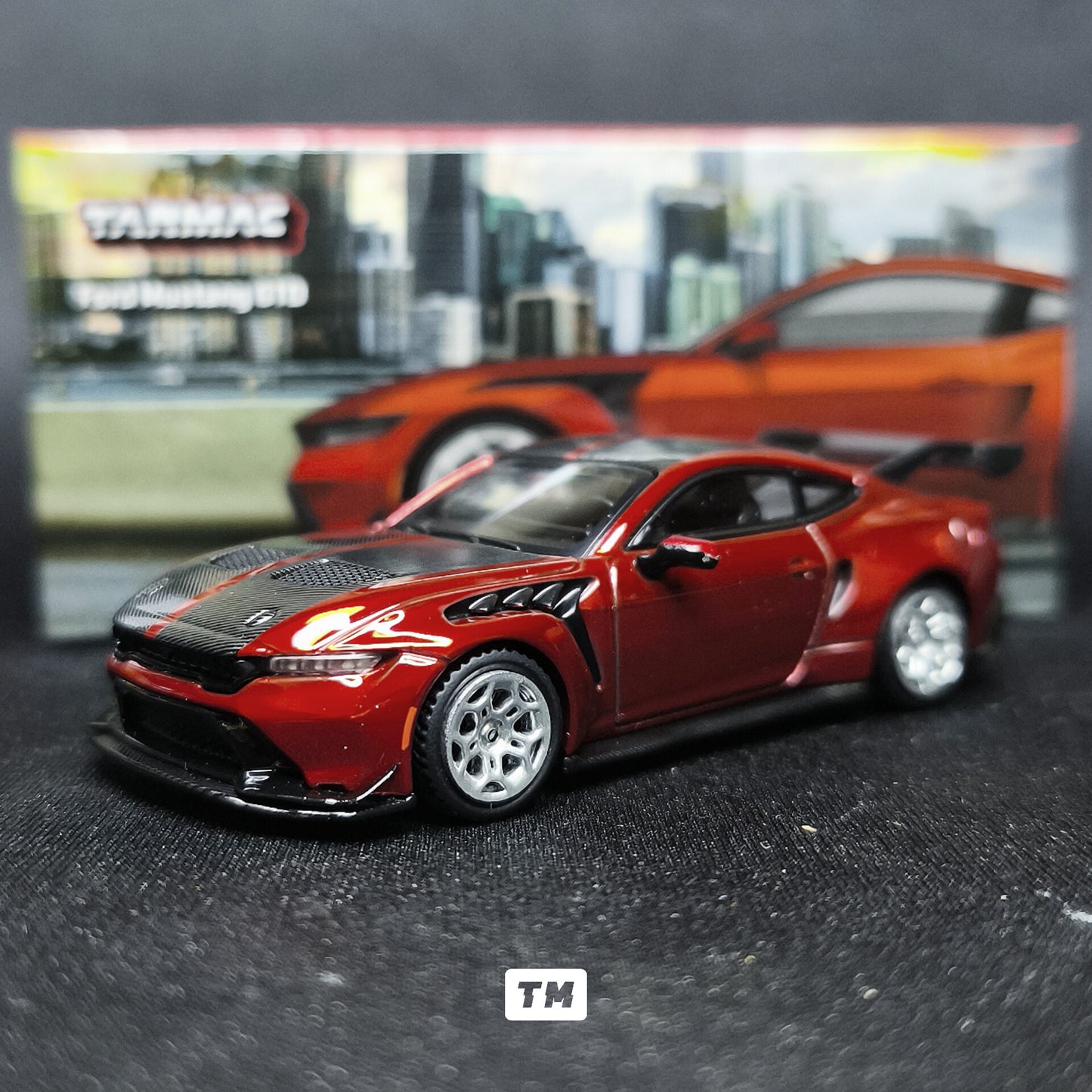 CHASE! Tarmac Works Ford Mustang GTD Red Chrome T64G-086-RE 1/64 Diecast