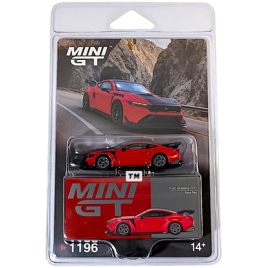 Mini GT Ford Mustang GTD Race Red Blister Packaging MGT01196-BL 1/64 Diecast